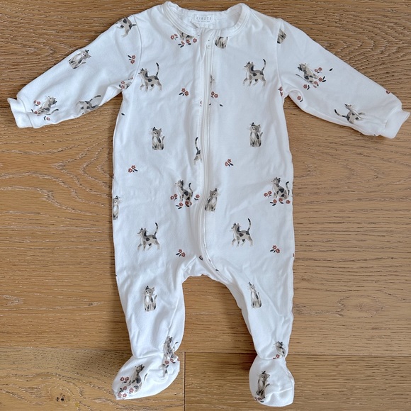 PETIT LEM One-piece cotton footed pajamas - Picture 2 of 2